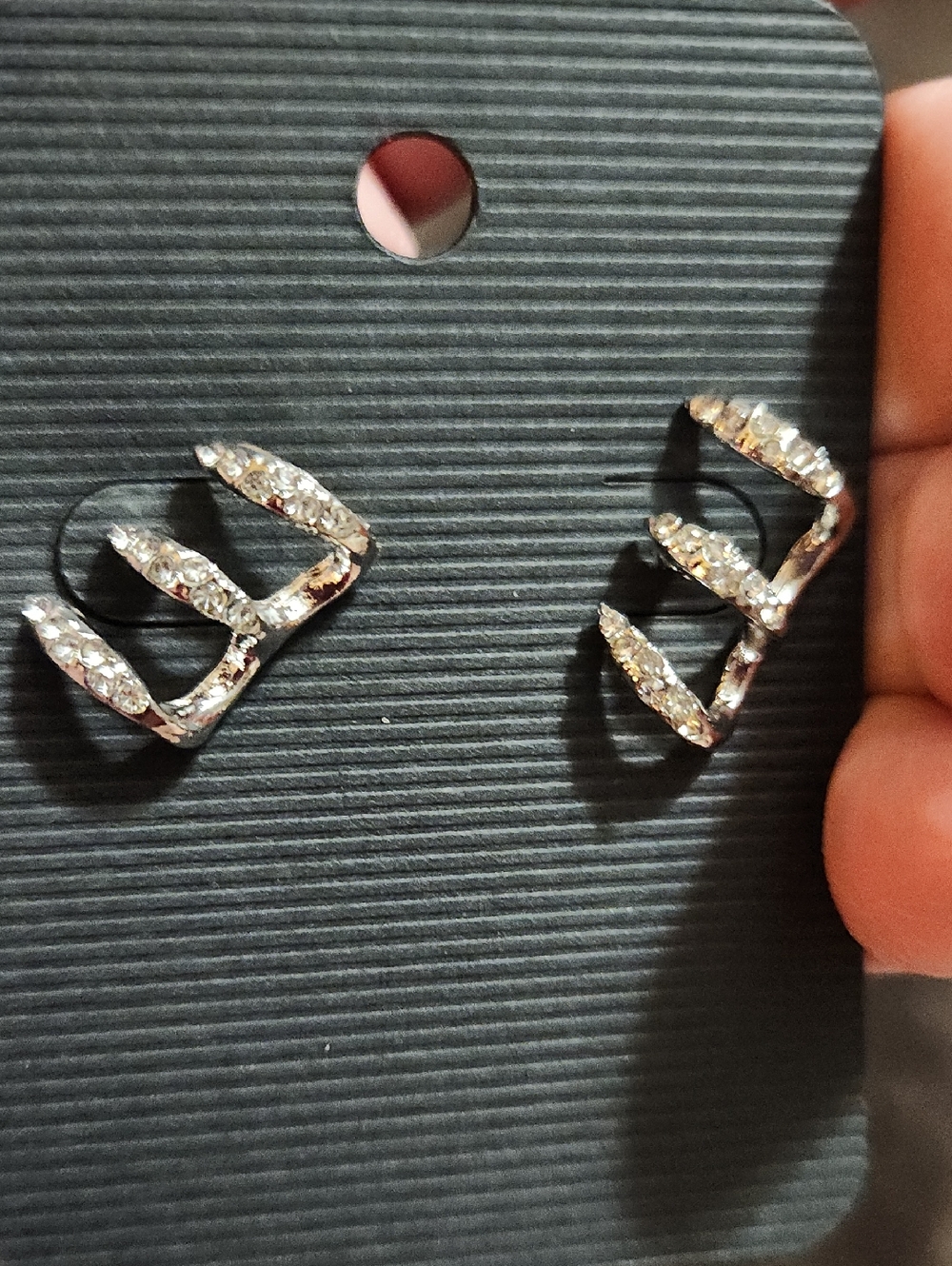 Silver Crystal Multi-Row Ear Climbers - Women's Jewelry